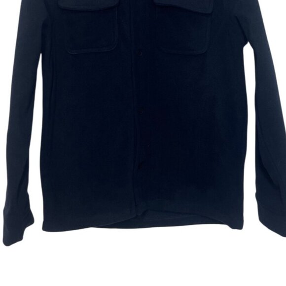 Cotton & Co Button Up Fleece Jacket Shirt Shacket Mens Small Blue New - Picture 4 of 10